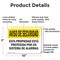Signmission Facility Protected By Alarm Spanish OSHA Security Notice Sign, Aluminum, 10in W x 7in L, 2PK OS-2PACK-SN-A-710-L-11539 - alternate 7
